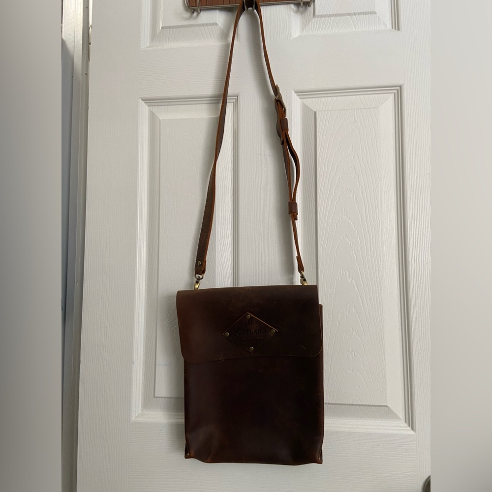 Portland Leather Goods Hawkeye Satchel in canyon